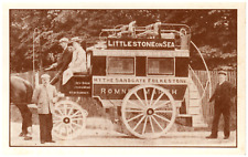 Postcard Vintage Littlestone on Sea Hythe Sandgate Folkestone Horse & Buggy picture