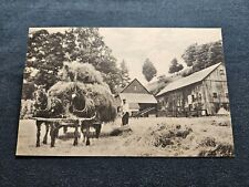 Postcard VT Vermont North Pomfret Woodstock Haying On Sherburne Farm picture