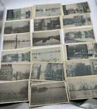 Great Vintage Set 29 Great Flood Hartford East Hartford Postcard Set Photographs picture