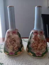 Vintage Victorian Barber Bottle Pair with Cherubs picture