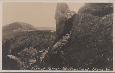 Stowe Vermont Rock of Terror Mt Mansfield RPPC Vintage Unposted picture