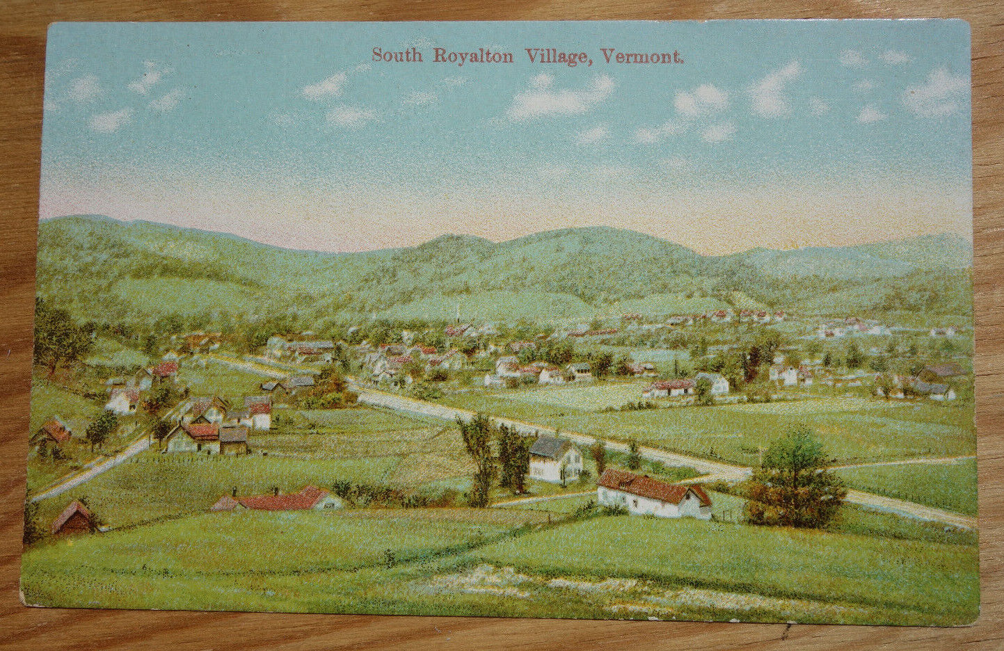 South Royalton Village, VT postcard birthplace of Joseph Smith, LDS Prophet