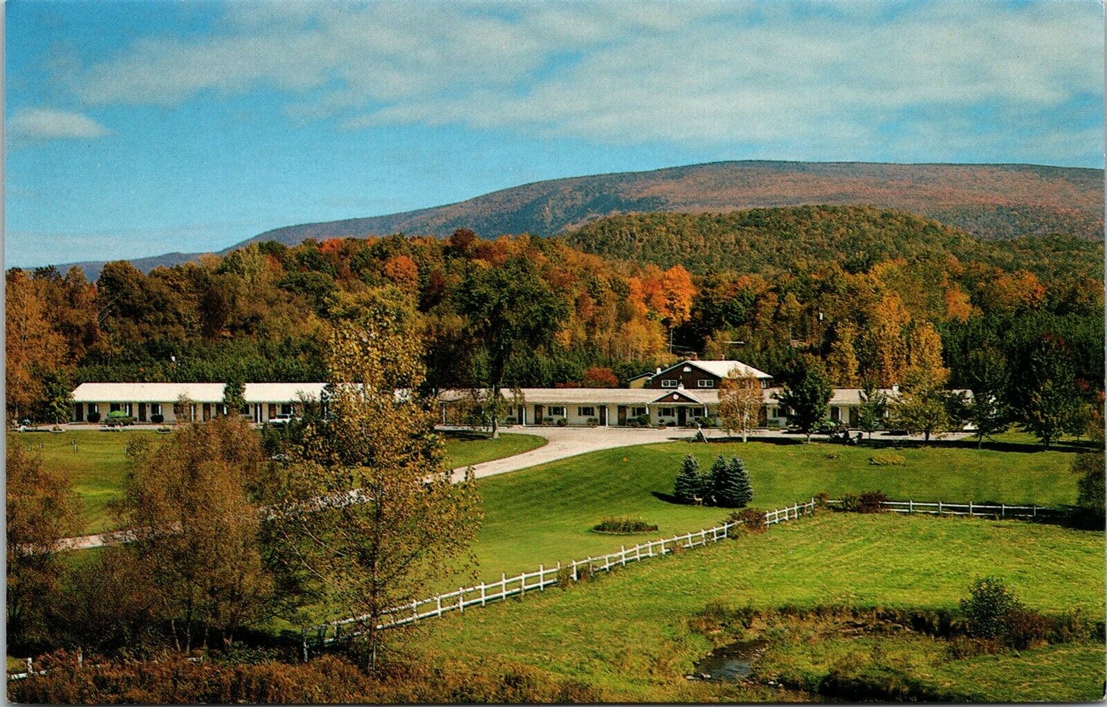 Vtg Shaftsbury Vermont VT Iron Kettle Motel Postcard