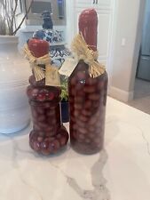 MORGAN AND COMPANY HAND FILLED EUROPEAN BOTTLES DECO - SET OF 2 CULINARY ART AT  picture