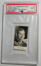 1940 C &T Bridgewater Film Stars 8th Series #5 Clark Gable PSA 9 MINT picture