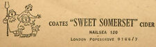 BabyCham Coates Sweet Somerset Cider Advertising Note Pad London picture