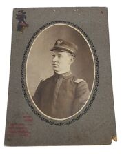 Spanish American War Era NC Infantry E.V. Sellars Cabinet Card Burlington NC picture
