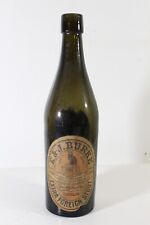 RARE EMPTY E&J BURKE EXTRA FOREIGN STOUT DUBLIN GLASS BEER BOTTLE PAPER LABELS picture
