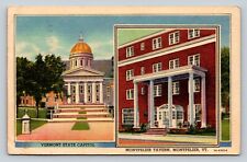 c1959 Vermont State Capital Montpelier Tavern Vermont VINTAGE Postcard picture