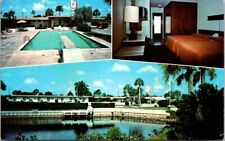 Port Charlotte FL Florida Motel Swimming Pool Golf Advertising Vintage Postcard picture