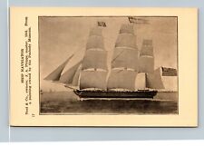 Essex Institute Tall Schooner Ship Series c1920s-30s Postcard #17 NAVIGATOR picture
