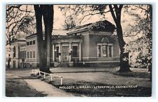 Wolcott Library Litchfield Connecticut Early View Postcard picture
