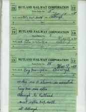 RUTLAND RAILROAD TRAIN ORDERS (10) ALBURGH, VERMONT  1959, 1960. picture