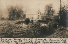 1907 RPPC South Shaftsbury,VT Farm on Pond Bennington County Vermont Postcard picture