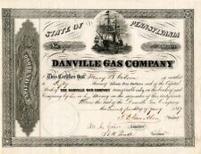 Danville Gas Co. - Stock Certificate - Shipping Stocks picture