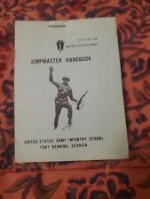 Vintage Military Jumpmaster Handbook U S Army Infantry School Fort Benning... picture
