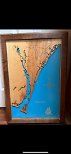 Laser cut map of Wilmington North Carolina in perfect condition  picture