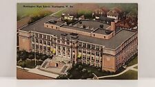 Postcard High School Building Huntington, West Virginia Vintage picture
