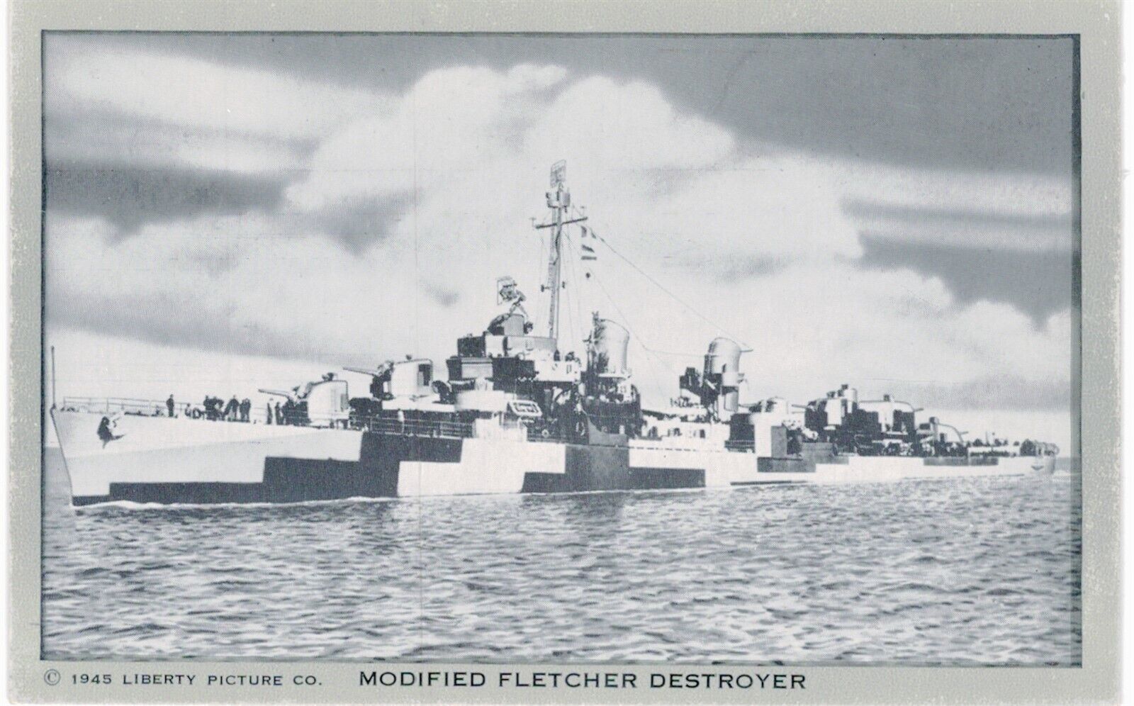 U S Navy Modified Fletcher Destroyer Military 1950 