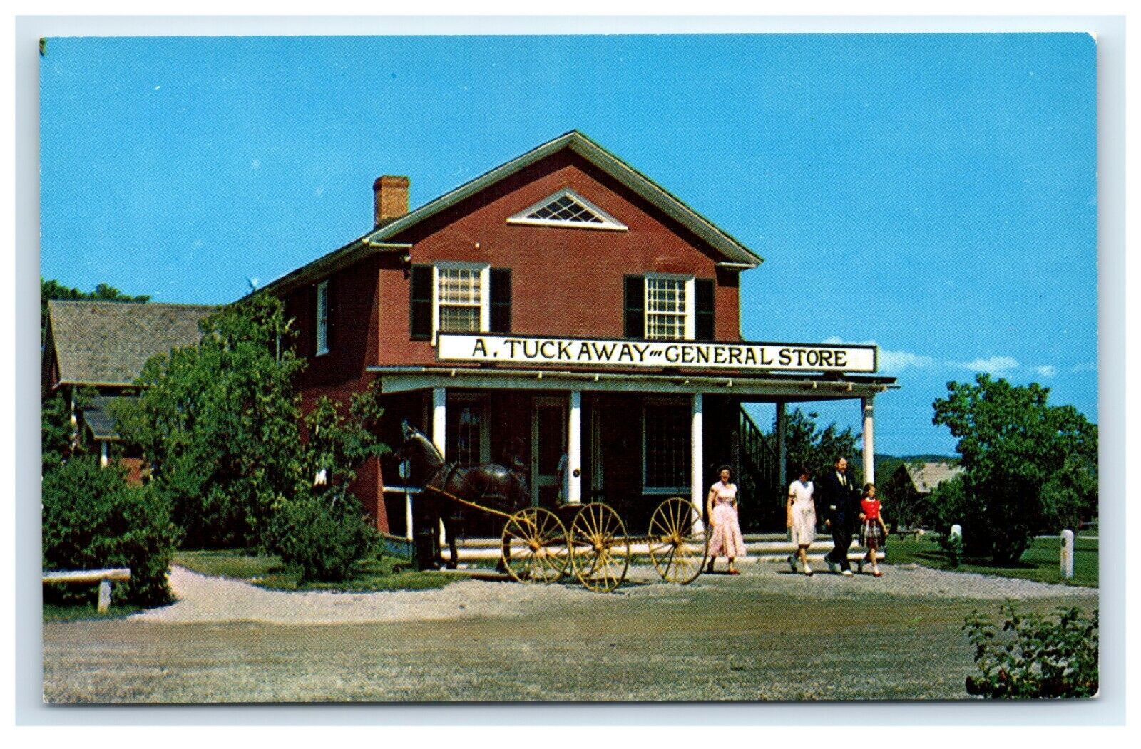 Postcard A. Tuckaway General Store, Shelburne Museum, Vermont H8