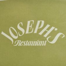 1980s Joseph's Restaurant Menu 2403 Wilson Boulevard Arlington Virginia #1 picture