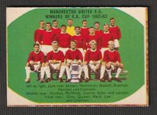 A&BC Bubble gum Football Team 1963 MANCHESTER UNITED  UNMARKED CHECK LIST picture