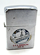  1960's U.S.S. Randolph CVS 15 Zippo  Cigarette  Lighter #F2-6 picture