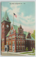Postcard City Hall in Carbondale, PA picture