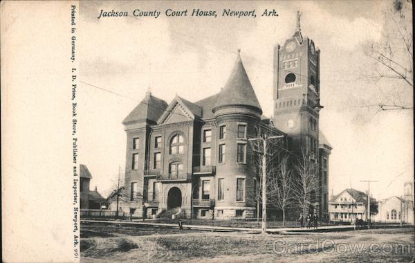 Newport,AR Jackson County Court House Arkansas I.D. Price Antique Postcard