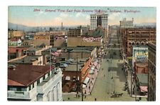 Spokane Washington General View East from Review Building Vintage Postcard picture