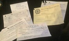 Vtg 1911 Invoices Wilkes Barre Railroad Co Brushes Reels Gears Ephemera Lot picture