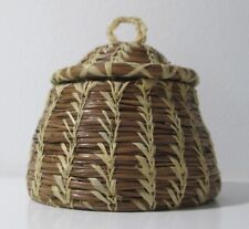 LONGLEAF PINE NEEDLE BASKET WITH LID picture