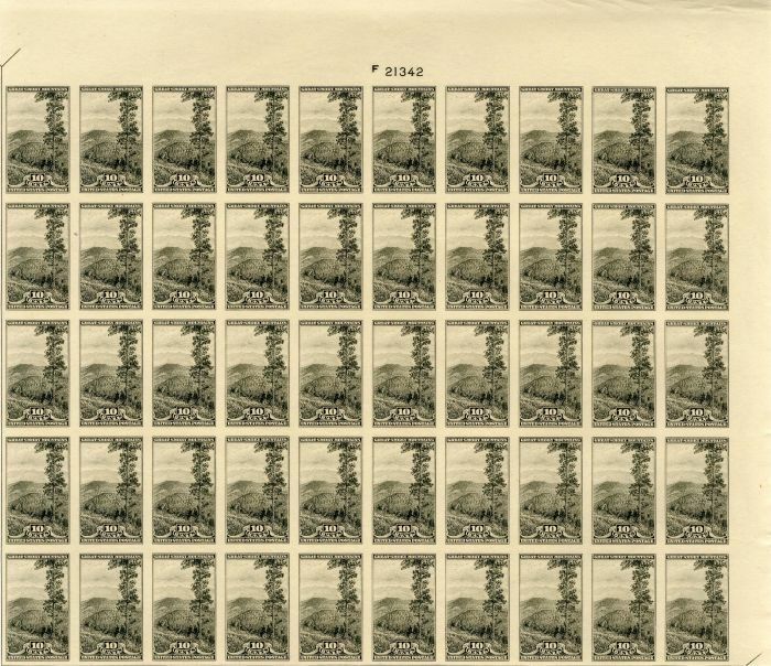 Scott #765 Stamp Sheet - Stamps