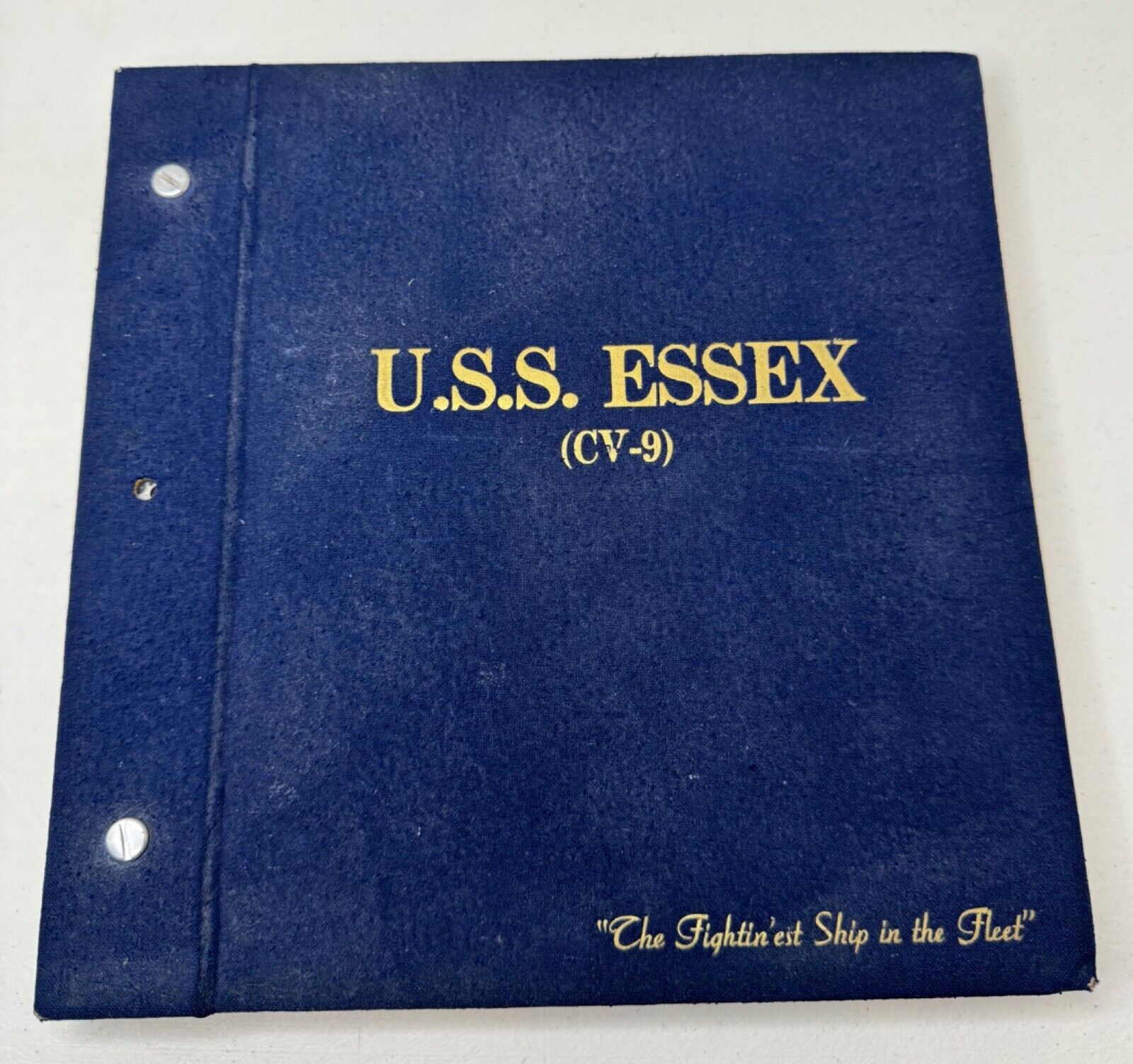 Vintage USS Essex CV-9 1950 1951 Korea Korean Deployment Cruise Book