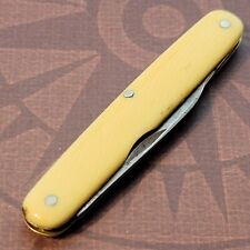 C.J. Johnson Knife Sheffield England Two Blade Pen Smooth Celluloid Handles picture