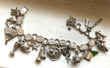 Vintage OES Order Of Eastern Star Charm Collection Bracelet 7” Sarah Coventry picture