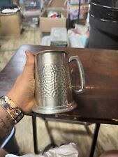 Sheffield English PEWTER TANKARD Made in England Hand Hammered picture