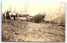 c1915 TRAIN WRECK DISASTER G.C. BLAZIER BELVIDERE N.J. RPPC POSTCARD P3393 picture