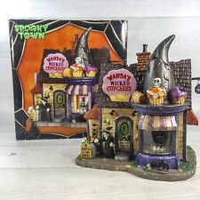 Lemax Spooky Town Wanda's Wicked Cupcakes Lighted Halloween Village House #55915 picture