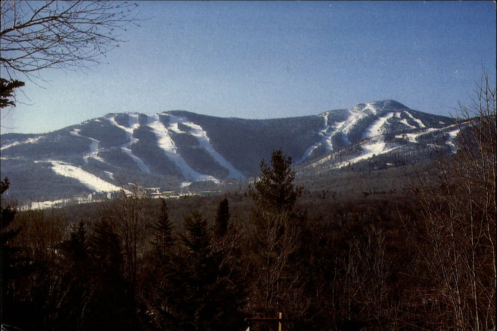 Vermont Killington Mountain Ski Resort slopes snow ~ postcard sku505