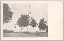 Granby Massachusetts Undivided Back Postcard Congregational Church and Chapel picture