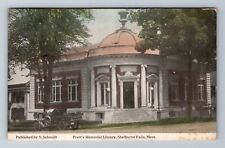 Shelburne Falls, MA-Massachusetts, Pratt's Library c1915, Vintage Postcard picture