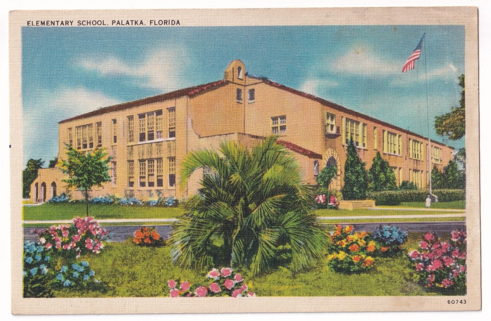 Post Card Elementary School Palatka Florida
