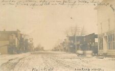 Postcard RPPC 1907 Iowa Plainfield Street scene looking north 23-12089 picture