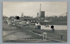RPPC Lumber Mill Sawmill Logging MARSHFIELD OR Coos Bay Real Photo Postcard picture