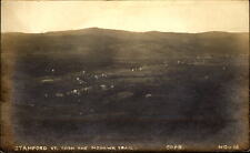 RPPC ~ Stamford Vermont VT from the Mohawk Trail ~ Canedy real photo 1904-1920s picture