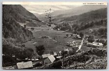 West Bridgewater Vermont~Main Street Birdseye View~1908 B&W Postcard picture