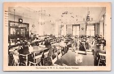 1920s~Grand Rapids Michigan MI~YWCA Cafeteria Interior~Sheldon Blvd~VTG Postcard picture