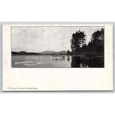 Postcard MA Pittsfield Lake Pontoosuc Boat picture