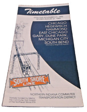 AUGUST 1993 CHICAGO SOUTH SHORE AND SOUTH BEND NICTD PUBLIC TIMETABLE  picture